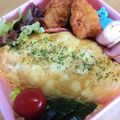 みなあゆママ's cooksnap of when they made 【簡単】綺麗に包める🐾オムライス弁当.