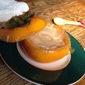ーりすー's cooksnap of when they made * 秋の味覚❤ なんちゃって柿のムース♪.
