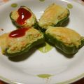 りこまこせいやのパパ's cooksnap of when they made ピーマンカップのツナポテチーズ焼き.
