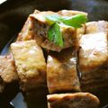 ♥孔燐♥'s cooksnap of when they made 油揚げに鶏&海老ミンチのサンド煮～＾＾.