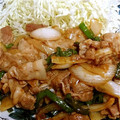 yakkomaki's cooksnap of when they made 豚バラと玉ねぎの生姜焼き.