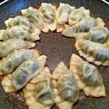Hagumi13's cooksnap of when they made 揚げても焼いても美味しいパクチー餃子☆.
