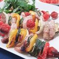 ｸﾏﾘｴ's cooksnap of when they made 豚肉と夏野菜のアラブ風串焼き.