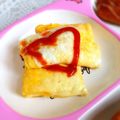 ミリラム's cooksnap of when they made とろけるスライスチーズ入りのオムレツ.