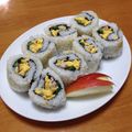 fleurs_15's cooksnap of when they made アルミホイルで作るカリフォルニアロール.
