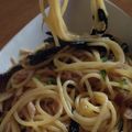 aristoro's cooksnap of when they made ランチにツナと白ネギの和風パスタ.
