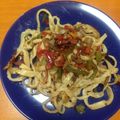 なるにあん's cooksnap of when they made パプリカとニンニクの芽パスタ.