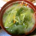 shizuとreo's cooksnap of when they made お野菜たっぷり生姜でぽっかぽか味噌汁.