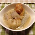 takapompom's cooksnap of when they made 【杜氏のお袋流】大根と油揚げの味噌酒粕煮.