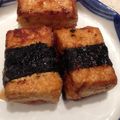 OCOOK's cooksnap of when they made 豆腐の海苔巻きガーリックステーキ.