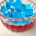 KiiroMoMo's cooksnap of when they made ღ夏の終わりはかき氷シロップでゼリーღ.