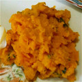 framingooo's cooksnap of when they made 栗♪かぼちゃのしっとりサラダ.