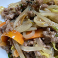 ぴあの姫's cooksnap of when they made 時短！ひき肉と野菜のオイスター炒め.