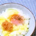 ゆう♫＊。's cooksnap of when they made 温泉卵のっけ丼.