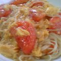 ゆっぽり子's cooksnap of when they made トマトと卵とそうめんのチャンプルー.