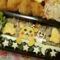 赤い電話's cooksnap of when they made キャラ弁☆薄焼き卵でおやすみクマ♪.