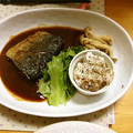 komutatata's cooksnap of when they made 鯖としめじのムニエル 味噌仕立てソースで.
