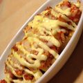 snoopy_snoopy's cooksnap of when they made ポテマヨキムチとツナのチーズ焼き.