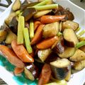 マーブルとラン's cooksnap of when they made 簡単！茄子とアスパラの炒め物.