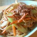 紗重桂's cooksnap of when they made キャベツとイカの塩辛パスタ.