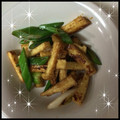 ソラハレルヤ's cooksnap of when they made 京揚げ・長ねぎのオイスターナンプラー炒め.