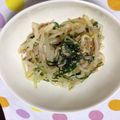 だい子９９'s cooksnap of when they made ∞もやしと水菜の中華和え∞.