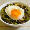 nasubeam's cooksnap of when they made ✿チーズでコク旨♡スパイシー牛丼✿.
