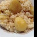oめぐみo's cooksnap of when they made 圧力鍋で　あっという間に　栗の炊き込ご飯.