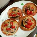 an_tomocco's cooksnap of when they made 餃子の皮で☆塩こんぶピザ.