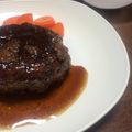 ハルニョッキ's cooksnap of when they made あめ色玉ねぎを使った照り焼きハンバーグ.