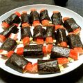 抹茶クレープ's cooksnap of when they made カニカマとアボガドクリームのわさび海苔巻.