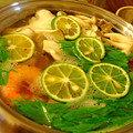 ゆうこゆうこ1's cooksnap of when they made 水菜とすだちのアジアン鍋.