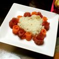 kana1746's cooksnap of when they made お誕生日♡お祝いに♡薔薇のちらし寿司♡.
