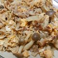 らみにぃ's cooksnap of when they made 夏バテ防止に♬豚ミョウガしめじの卵とじ♬.