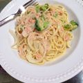 ＊ロゼ's cooksnap of when they made 鮭とブロッコリーのパスタ.