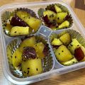 たっきい1026's cooksnap of when they made レンジ３分大学芋風さつまいも。お弁当にも.