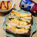 うたかた。's cooksnap of when they made レンジで簡単☆厚焼きたまごサンド.