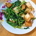 かわゆう1211's cooksnap of when they made めちゃウマ空芯菜と厚揚げのオイスター炒め.