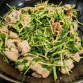 tamispada's cooksnap of when they made 豆苗と豚バラのうま味炒め.