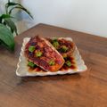 まめたん's cooksnap of when they made 白ナスのステーキ♡にんにく醤油だれ.