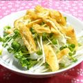 シャンプーハット's cooksnap of when they made ☆大根と油揚げのサラダ＆ごまドレッシング.