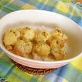komutatata's cooksnap of when they made くるりん海老のポテト焼き.