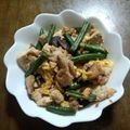 naoko”19's cooksnap of when they made 豆腐、人参、椎茸の卵炒め.