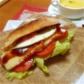 aya21742's cooksnap of when they made ♡フランスパンでカフェ風サンドウィッチ♡.