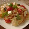 gakky's cooksnap of when they made トマトとモッツァレラのパスタ（鍋ひとつ）.