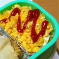 ricomimi's cooksnap of when they made 食べやすさ重視✿ウチのオムライス弁当.