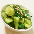 かぼす１２３'s cooksnap of when they made 【簡単】たたききゅうりのナムル風胡麻和え.