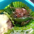 yume2255's cooksnap of when they made 簡単♡ﾋﾟｰﾏﾝ鰹節和え♡お弁当にも.
