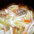 tomotomoi's cooksnap of when they made 白菜とカニカマの中華スープ.