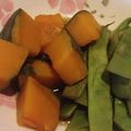 パフェうさこ☆'s cooksnap of when they made 南瓜とモロッコインゲンの田舎煮.